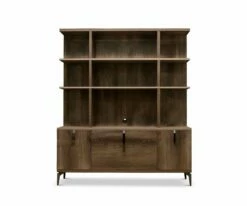 Flash Sale ⌛ A13 Akana Credenza Hutch 🎁 -Deals Office And Store A13 MM750 GY