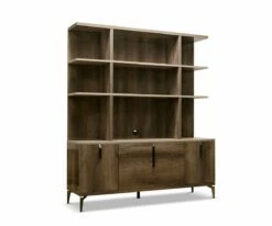 Flash Sale ⌛ A13 Akana Credenza Hutch 🎁 -Deals Office And Store A13 MM750 GY 1