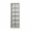 Discount 🌟 C11 Gammel High Bookcase with Glass Doors - White 👏