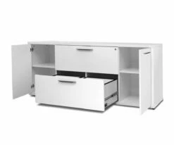 Budget 🎉 C11 Gammel Credenza - White 💯 -Deals Office And Store C11 BS4858 WH 2