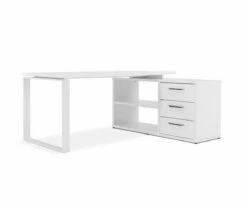 Best deal 🤩 C11 Gammel Desk With Reversible Return - White 💯