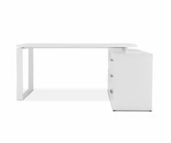 Best deal 🤩 C11 Gammel Desk With Reversible Return - White 💯 -Deals Office And Store C11 SR0768 WH3