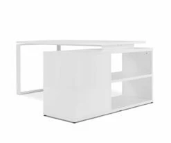 Best deal 🤩 C11 Gammel Desk With Reversible Return - White 💯 -Deals Office And Store C11 SR0768 WH4