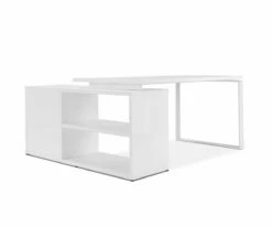 Best deal 🤩 C11 Gammel Desk With Reversible Return - White 💯 -Deals Office And Store C11 SR0768 WH6