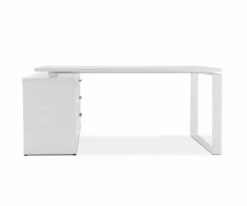 Best deal 🤩 C11 Gammel Desk With Reversible Return - White 💯 -Deals Office And Store C11 SR0768 WH7