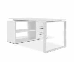 Best deal 🤩 C11 Gammel Desk With Reversible Return - White 💯 -Deals Office And Store C11 SR0768 WH8