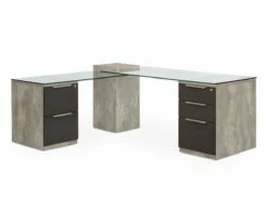 Promo 🧨 D04 Alva Executive Desk, Right-Facing Return ❤️